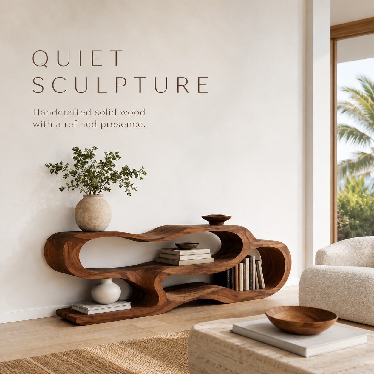 Mira Flow Wood Bookshelf - product image 02