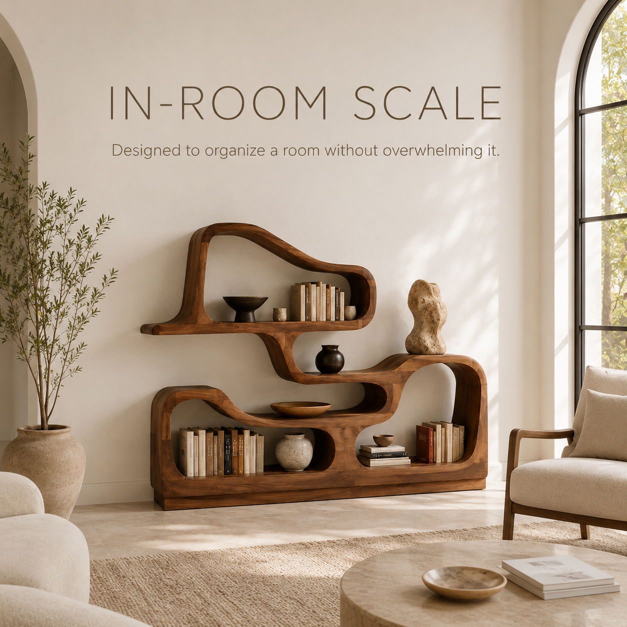 Vale Sculptural Bookshelf - product image 04