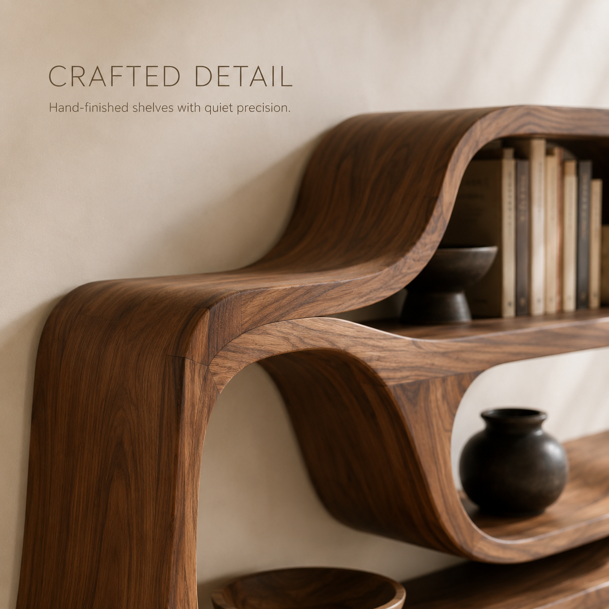 Vale Sculptural Bookshelf - product image 06