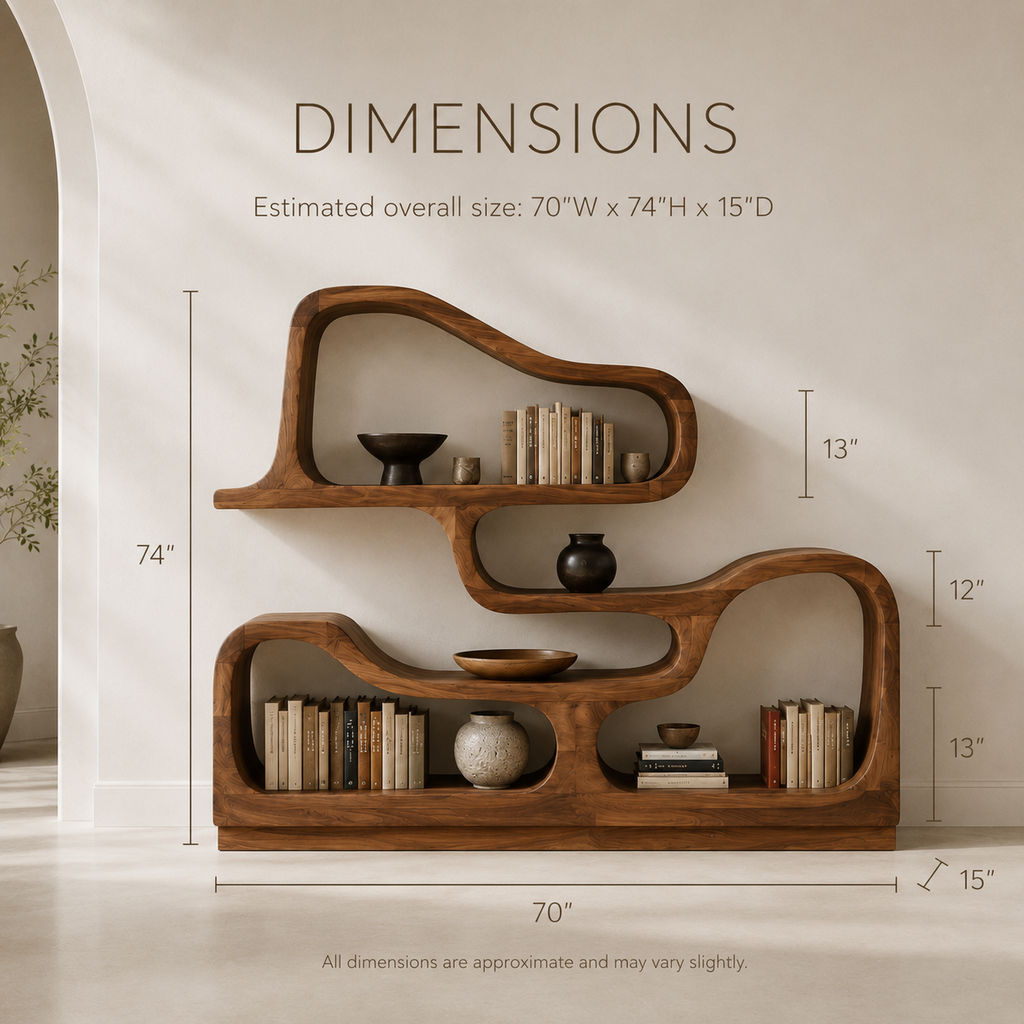 Vale Sculptural Bookshelf - product image 08