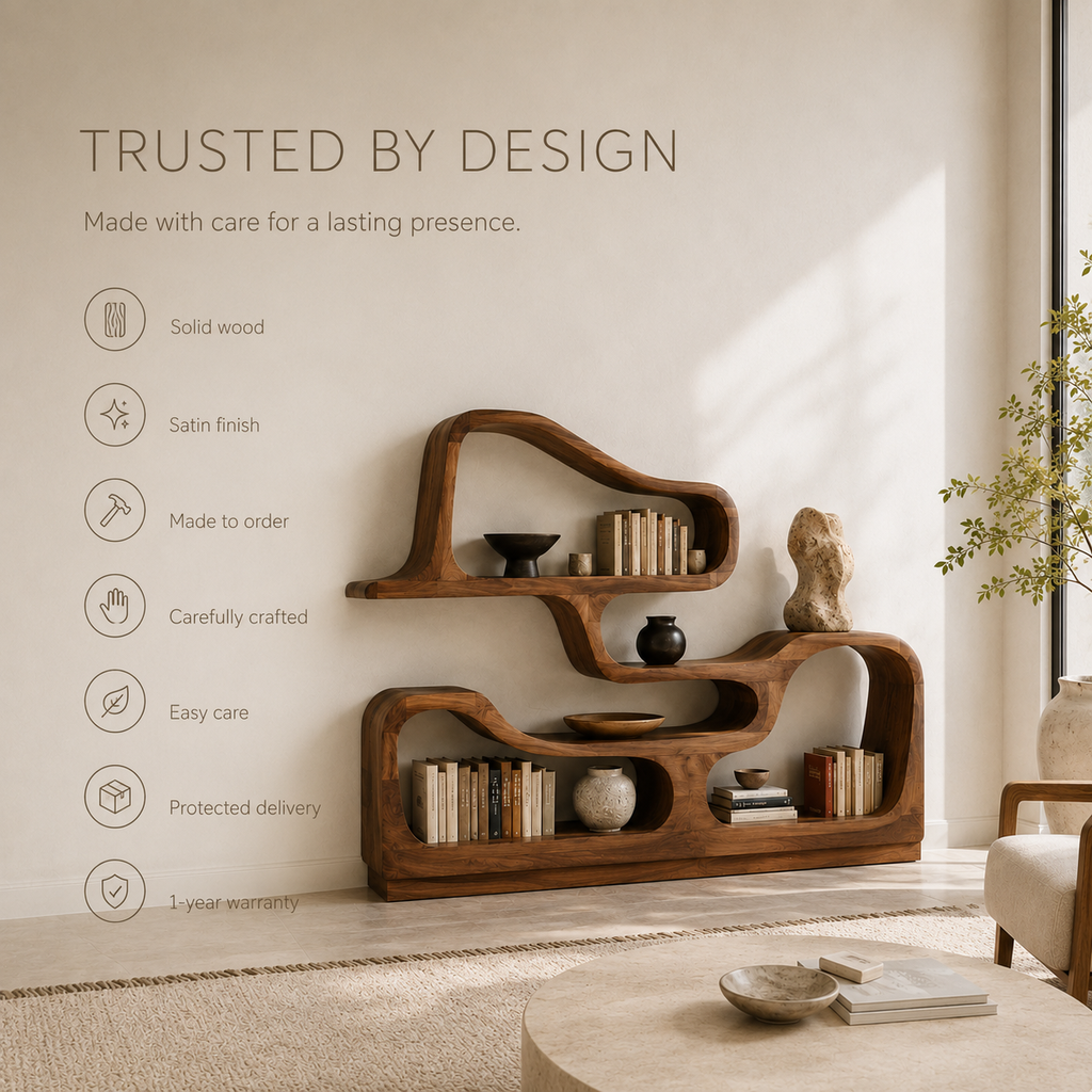 Vale Sculptural Bookshelf - product image 09