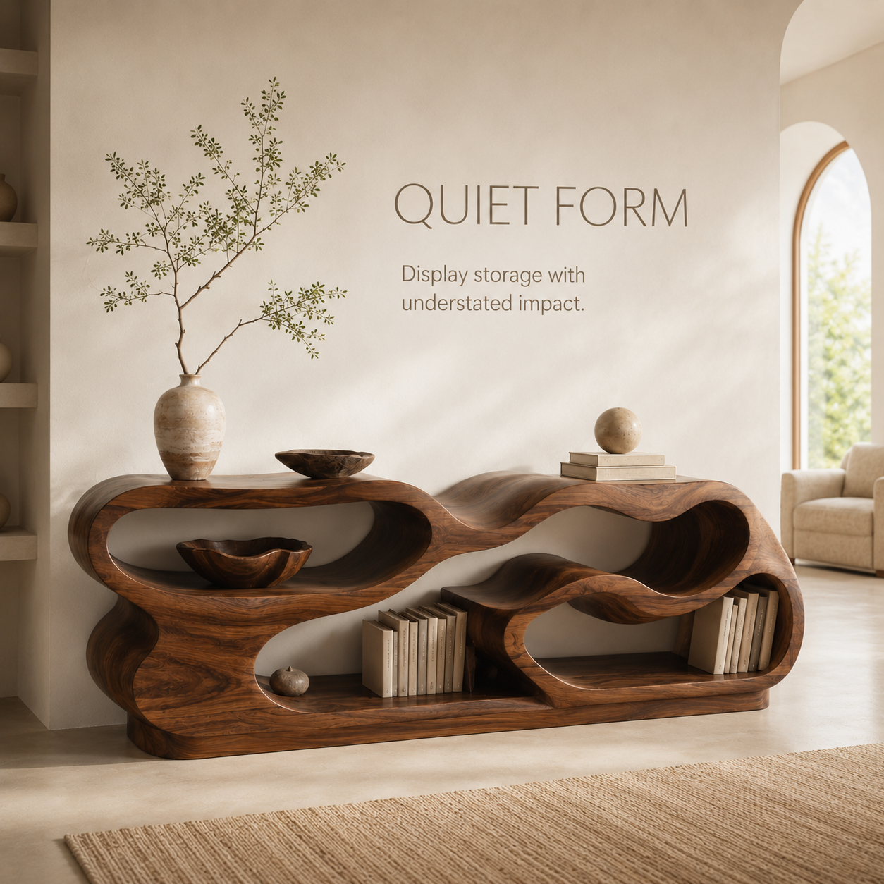 Celine Warm Modern Bookshelf - product image 03