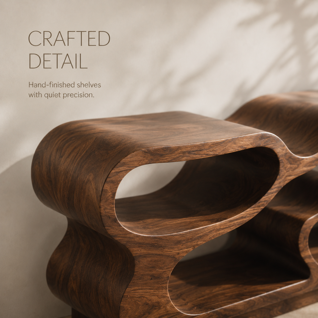 Celine Warm Modern Bookshelf - product image 06