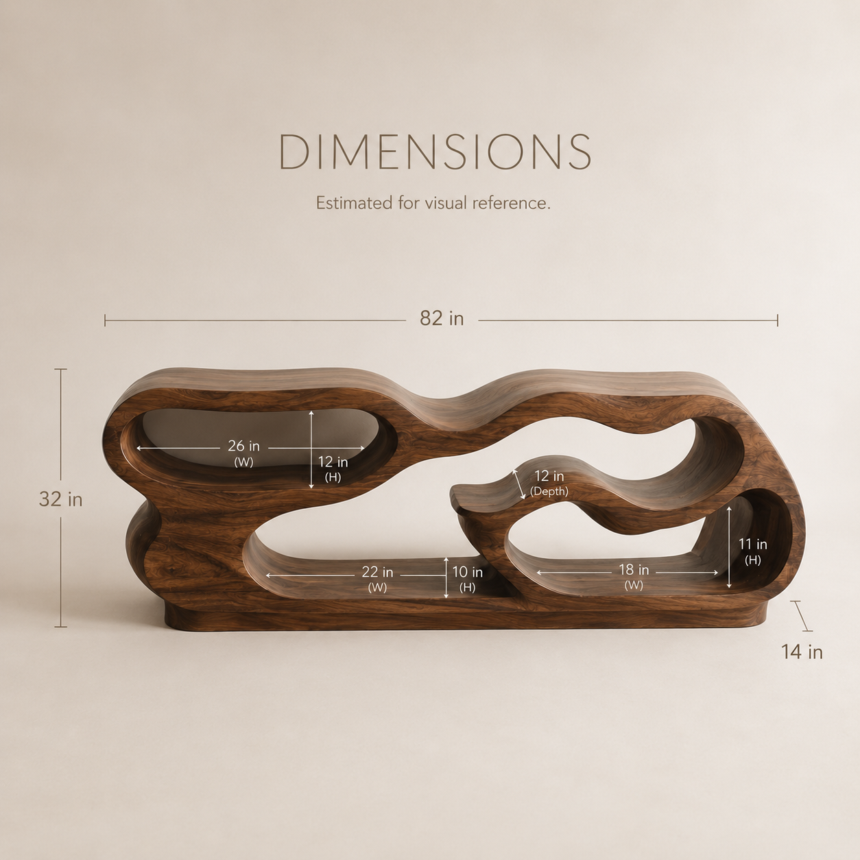 Celine Warm Modern Bookshelf - product image 08