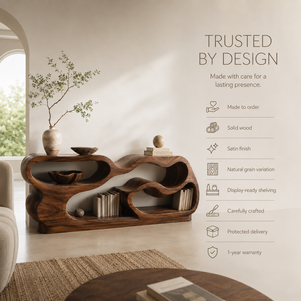 Celine Warm Modern Bookshelf - product image 09