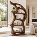 Alden Curved Wood Bookshelf - main view