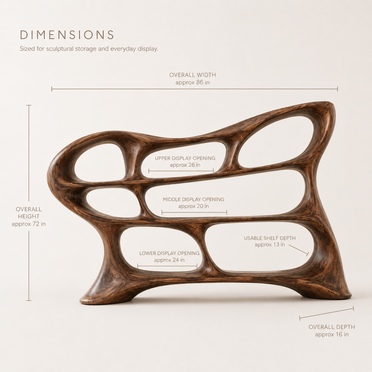 Koa Organic Display Bookshelf - product image 08