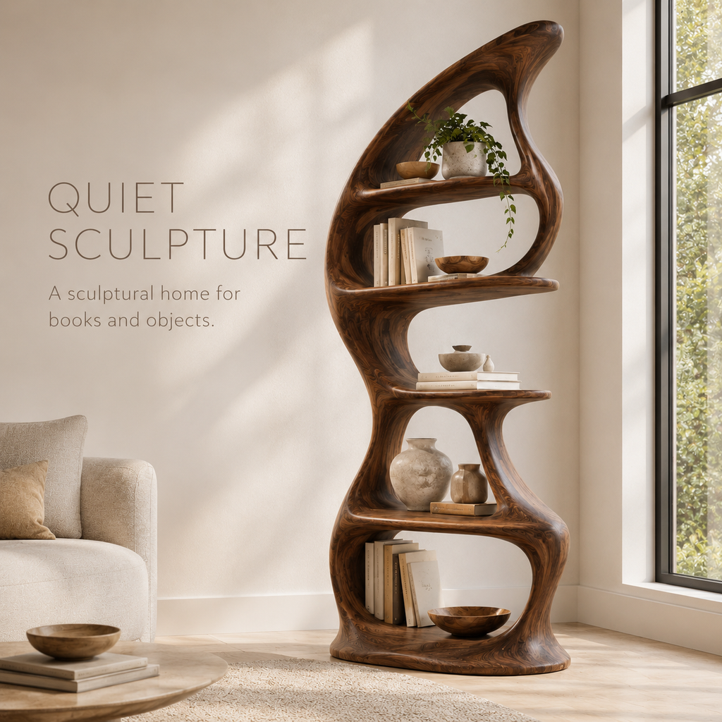Brisa Sculptural Bookcase - product image 02
