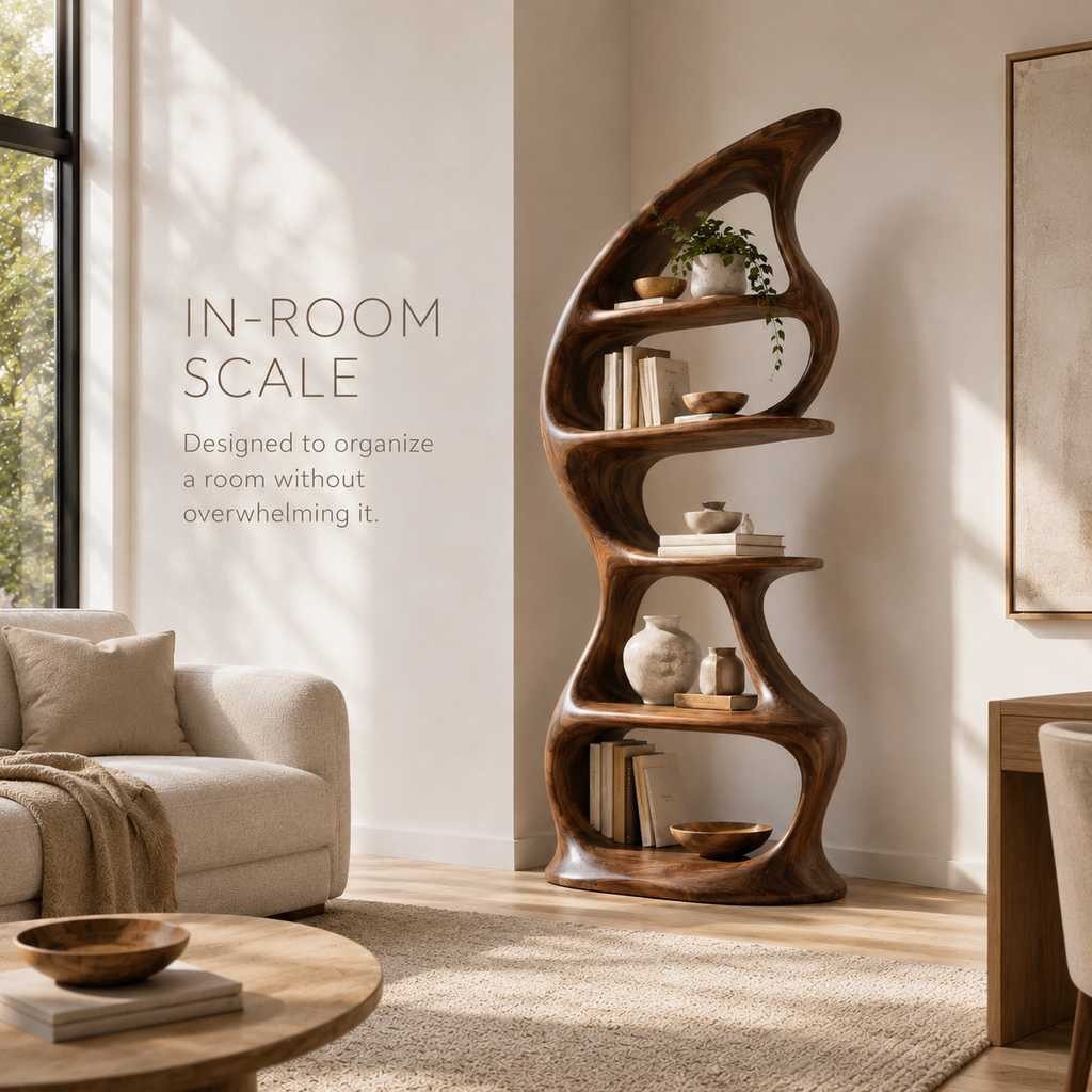 Brisa Sculptural Bookcase - product image 04