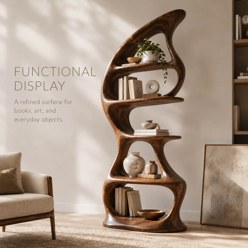 Brisa Sculptural Bookcase - product image 07
