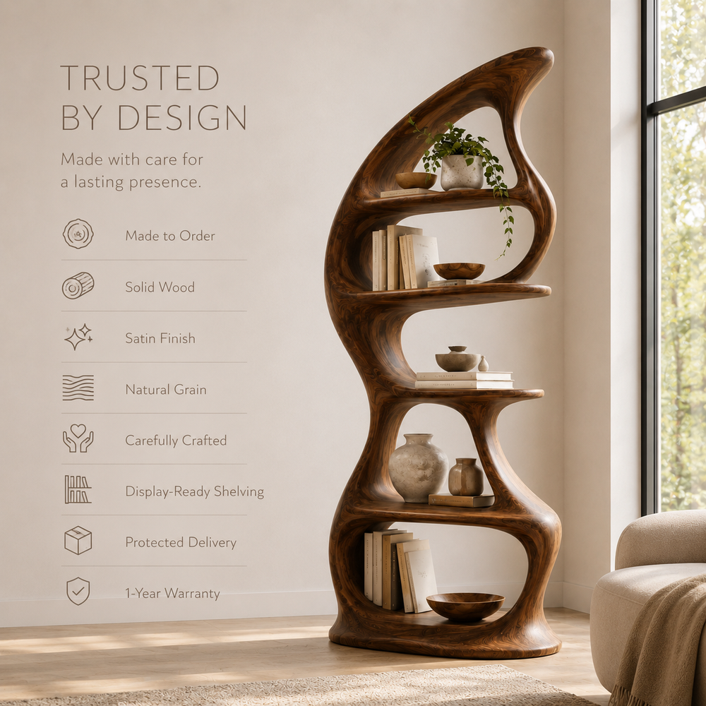 Brisa Sculptural Bookcase - product image 09