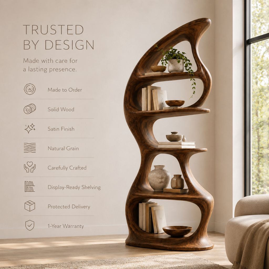 Brisa Sculptural Bookcase - product image 09