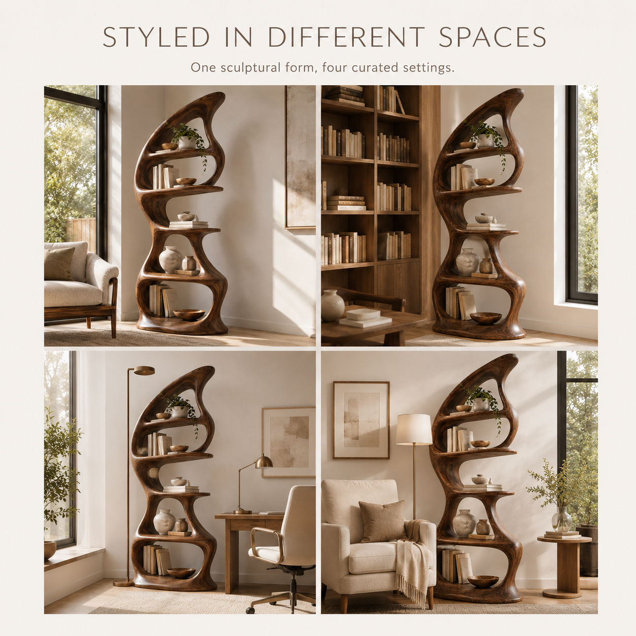 Brisa Sculptural Bookcase - product image 10