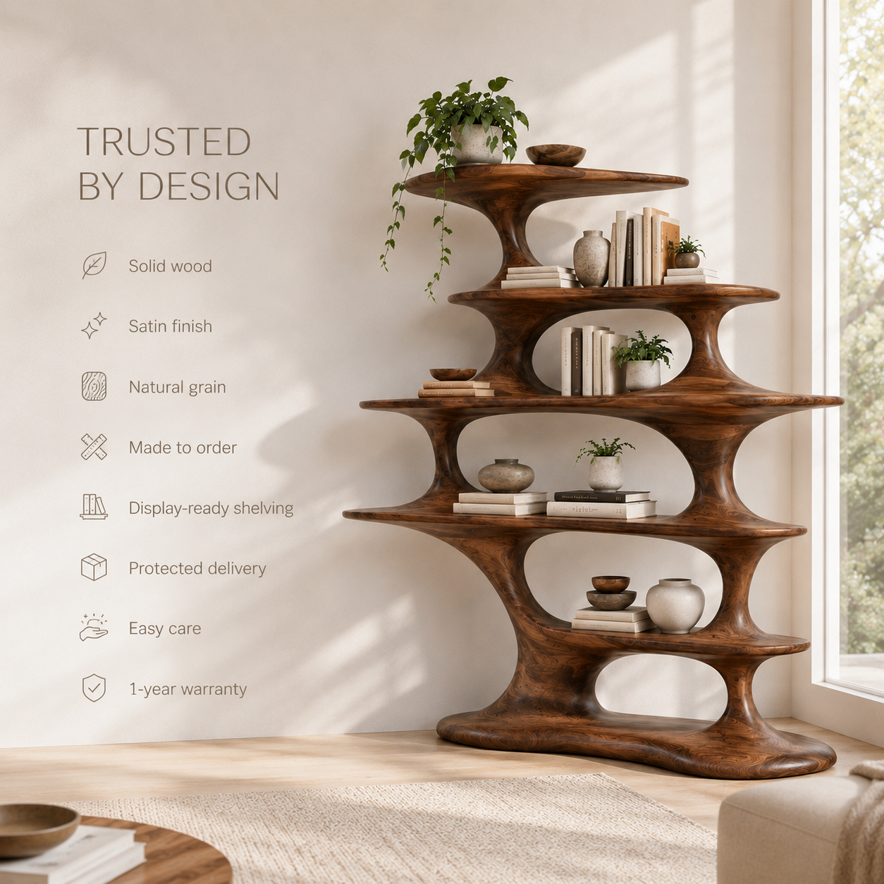 Nola Soft Arch Bookshelf - product image 05