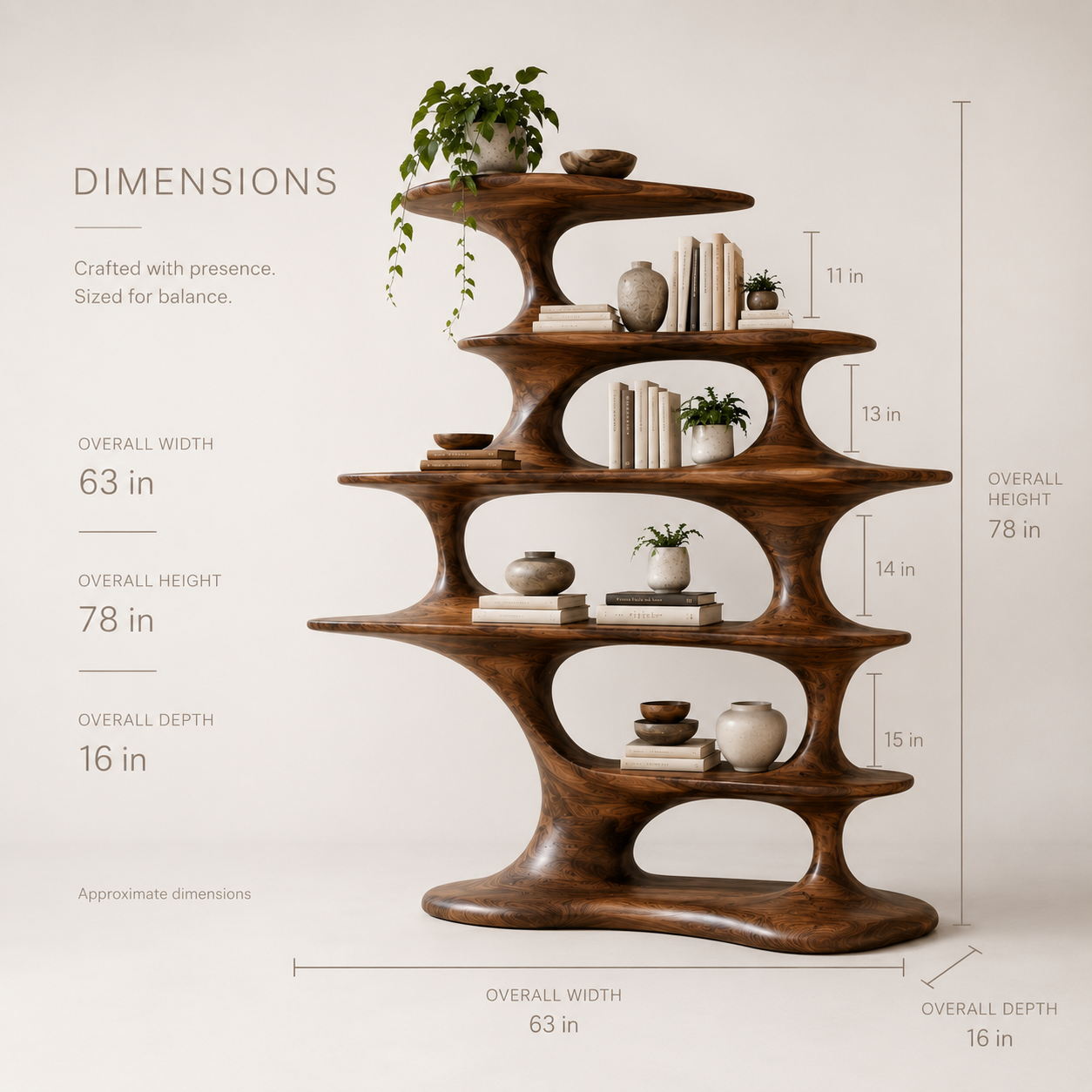 Nola Soft Arch Bookshelf - product image 06