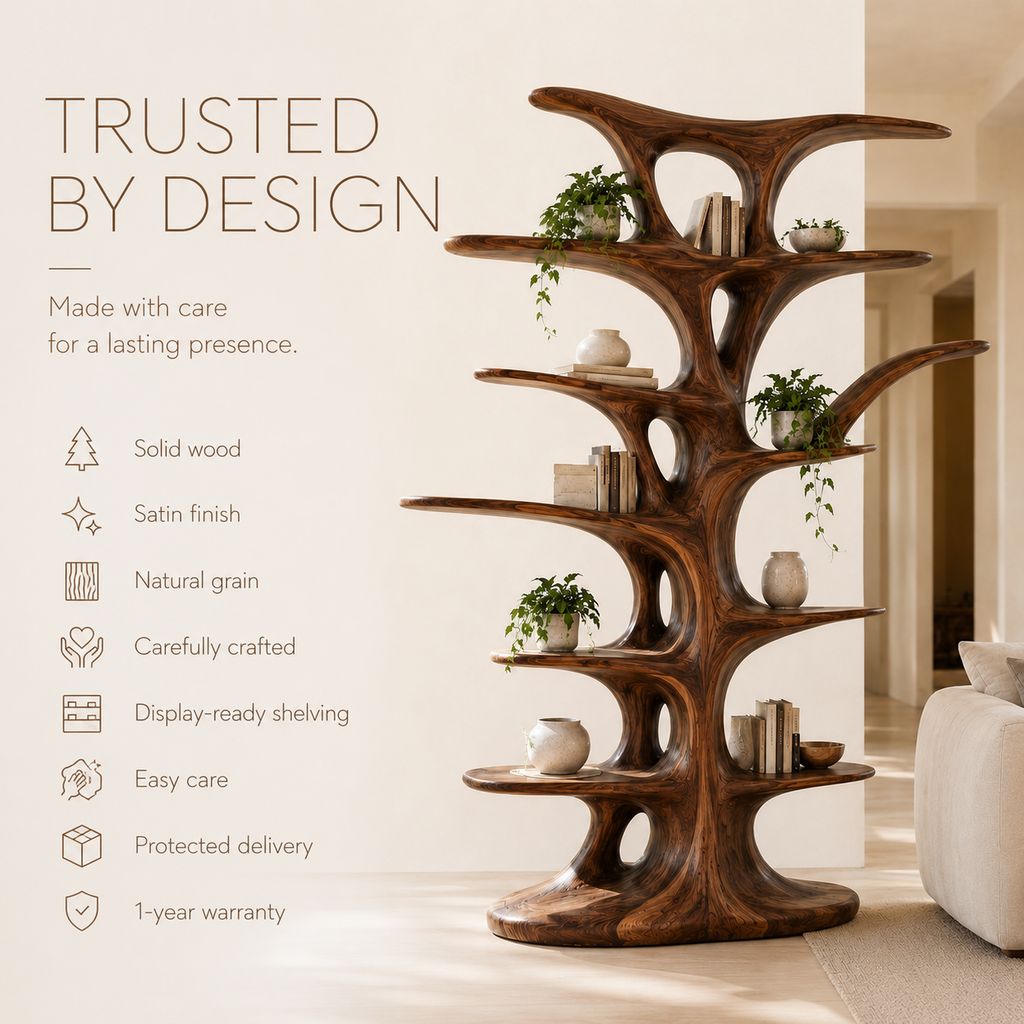 Caldera Organic Wood Bookshelf - product image 09