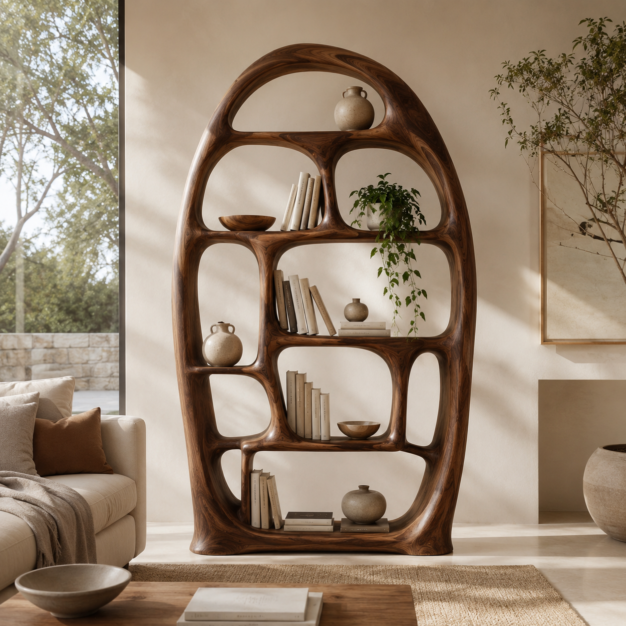 Elara Gallery Display Bookshelf - main view