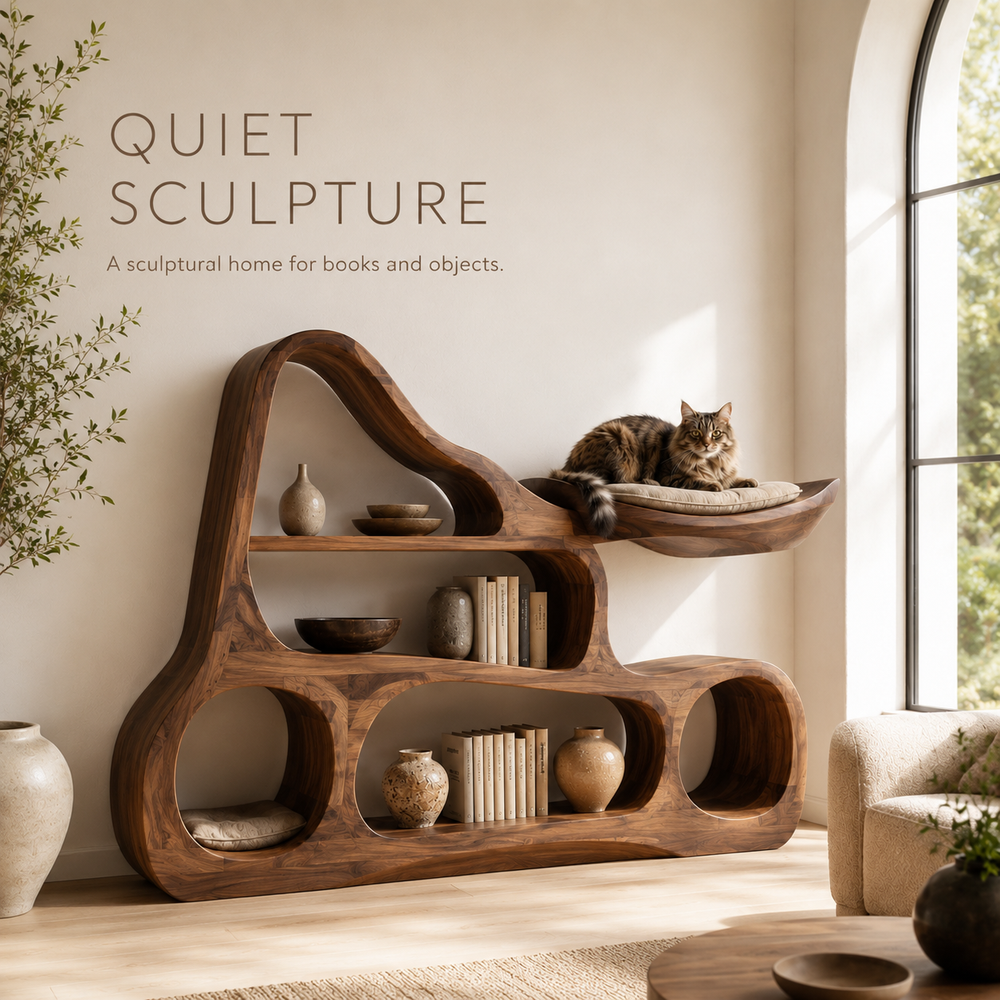 Veyra Soft Curve Bookshelf - product image 02