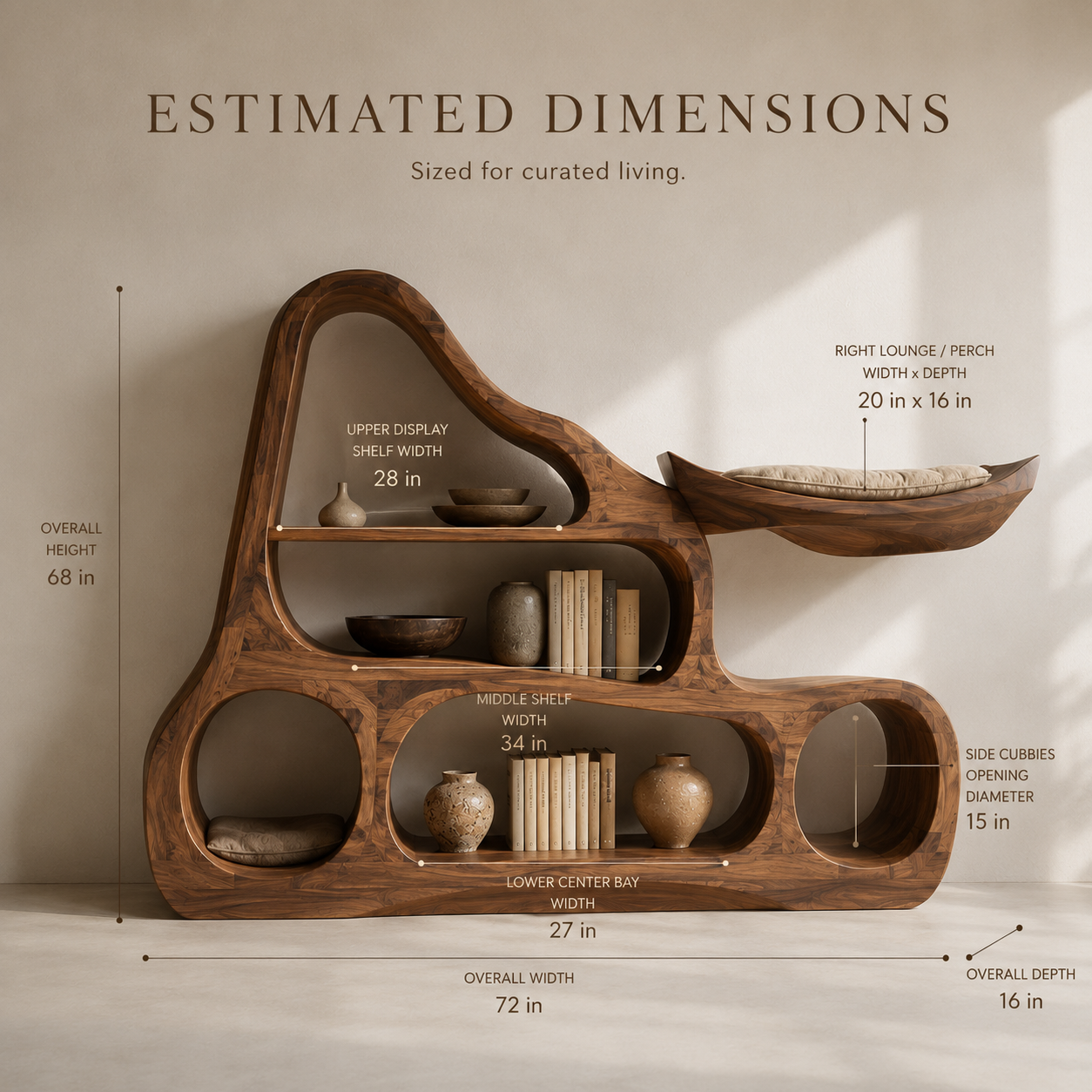 Veyra Soft Curve Bookshelf - product image 08