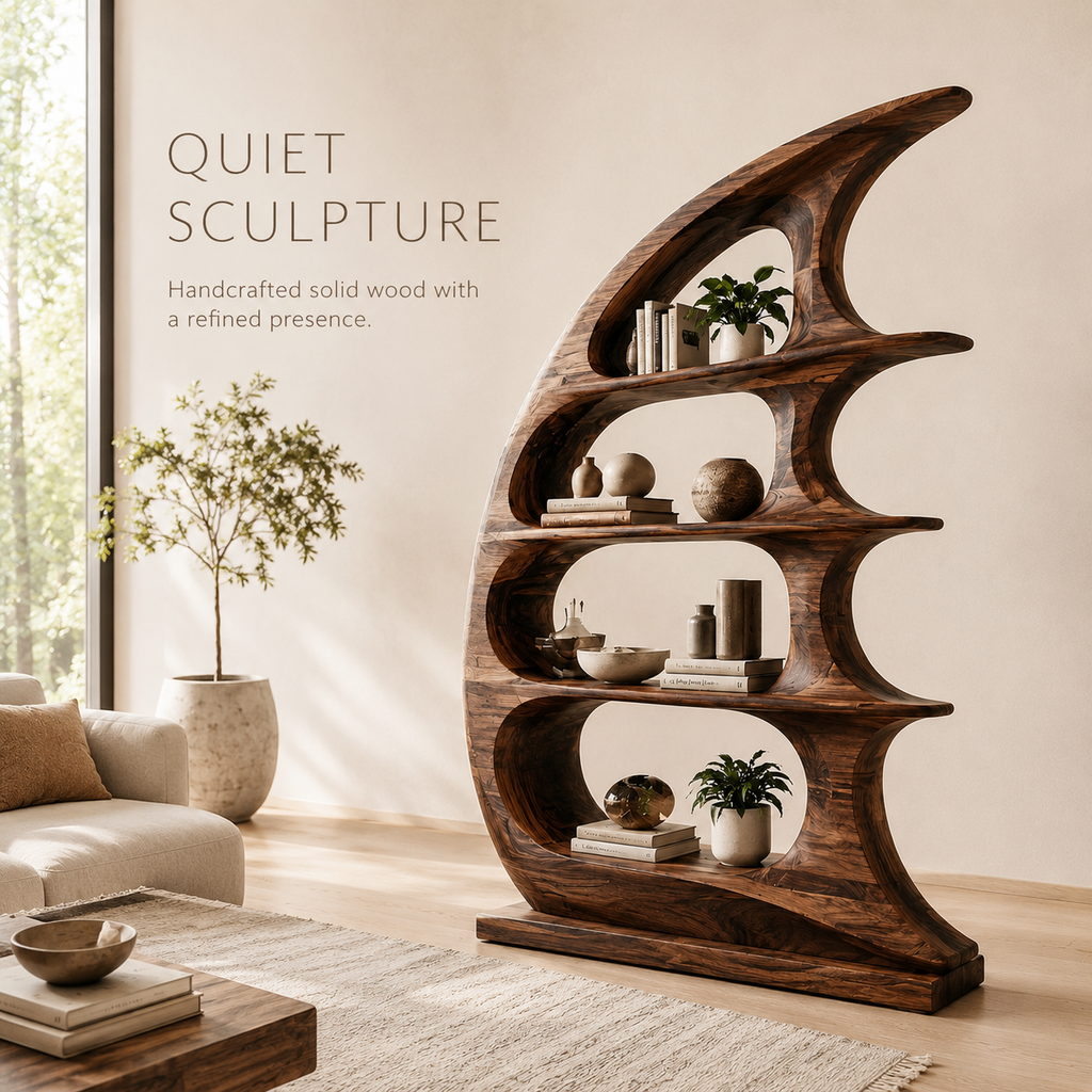 Nolan Arc Wood Bookshelf - product image 02