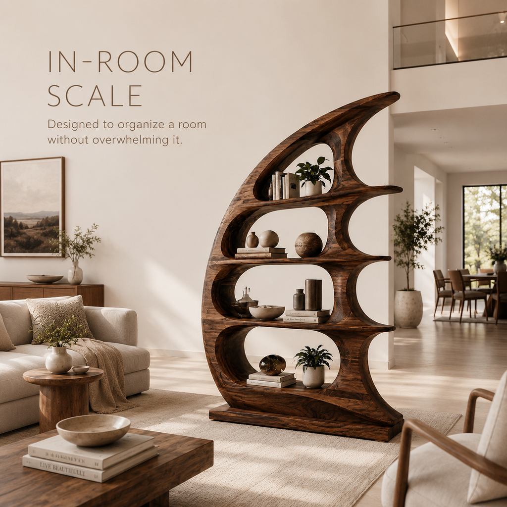 Nolan Arc Wood Bookshelf - product image 04