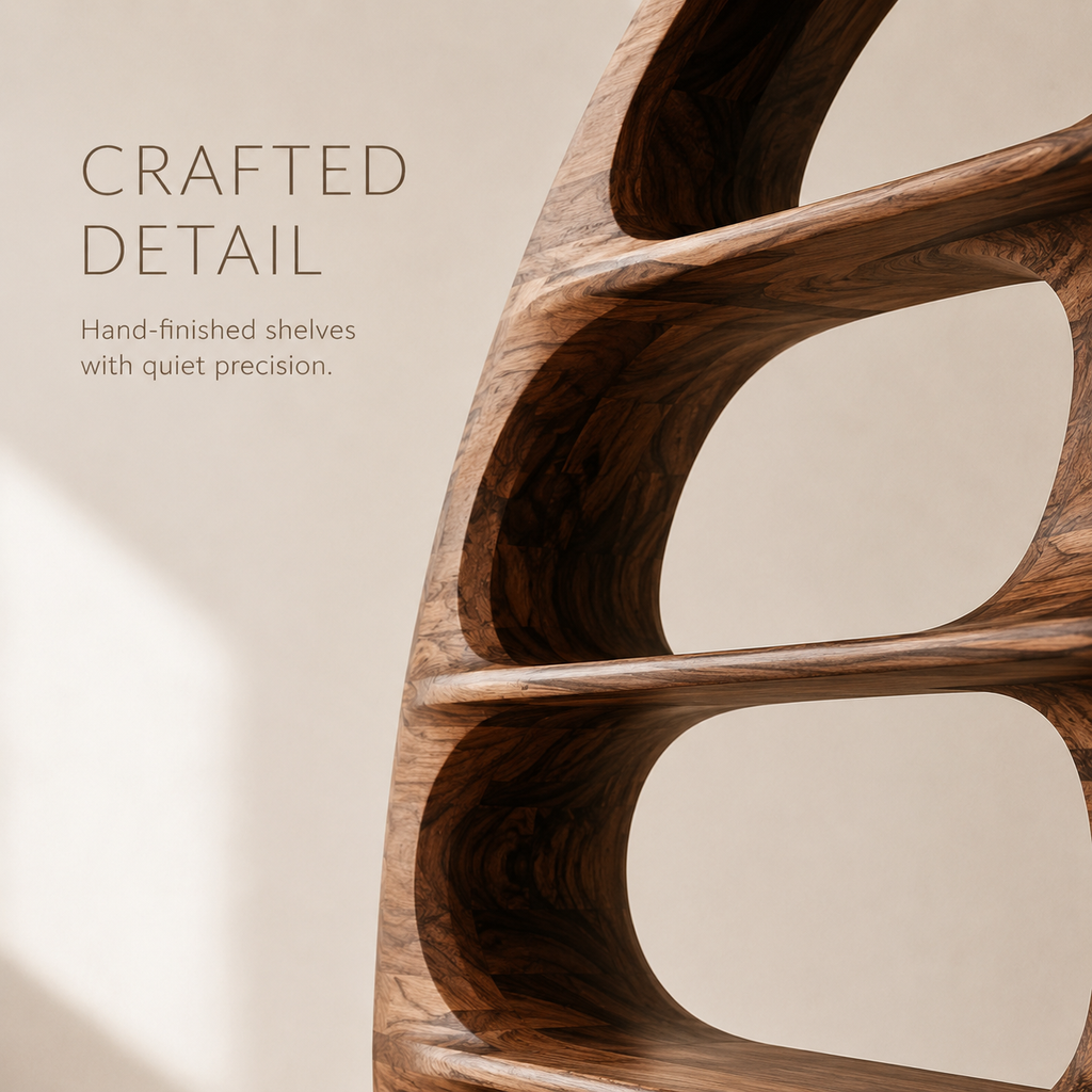 Nolan Arc Wood Bookshelf - product image 06