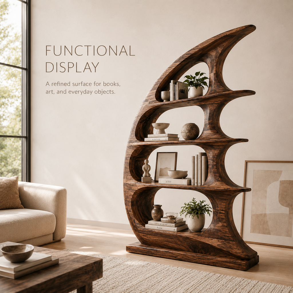 Nolan Arc Wood Bookshelf - product image 07
