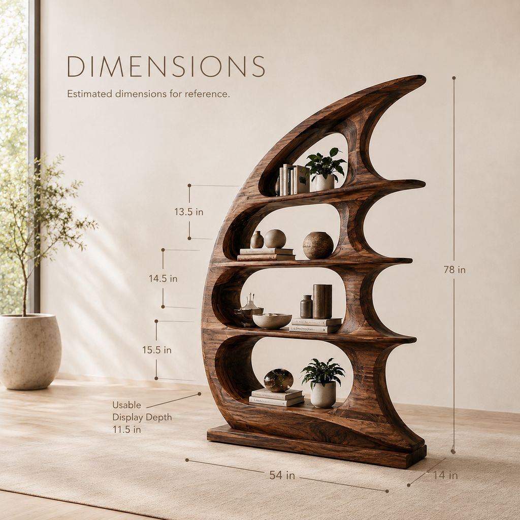 Nolan Arc Wood Bookshelf - product image 08