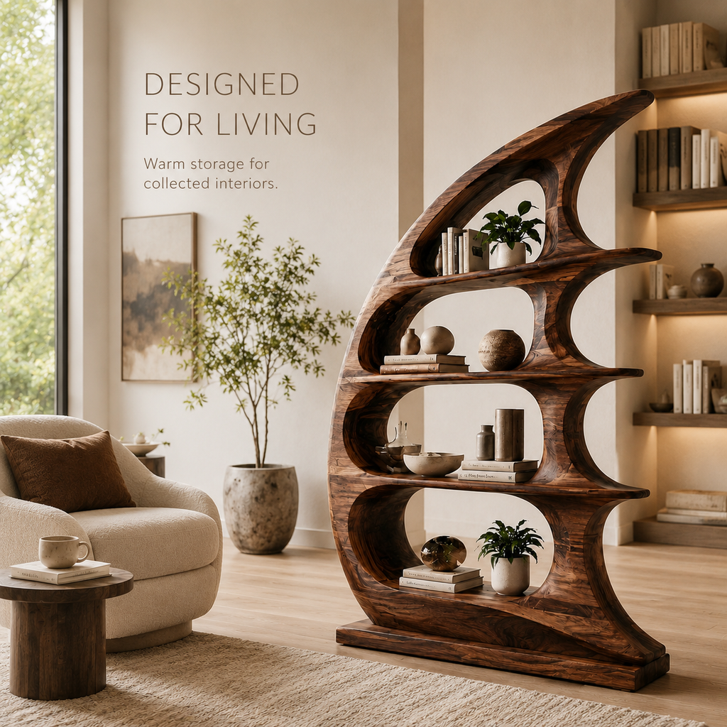 Nolan Arc Wood Bookshelf - product image 10
