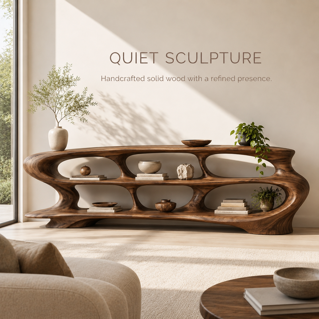 Liora Warm Walnut Bookshelf - product image 02