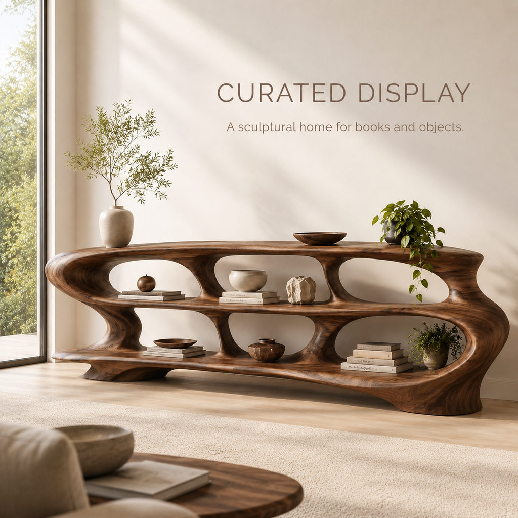Liora Warm Walnut Bookshelf - product image 03