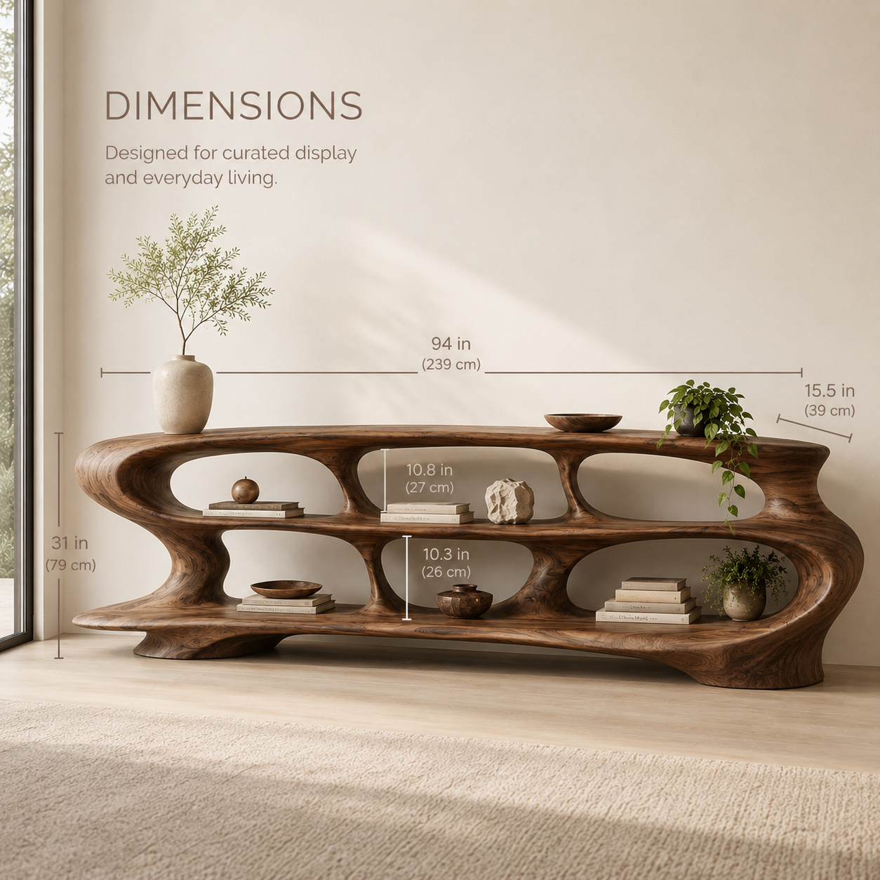 Liora Warm Walnut Bookshelf - product image 08