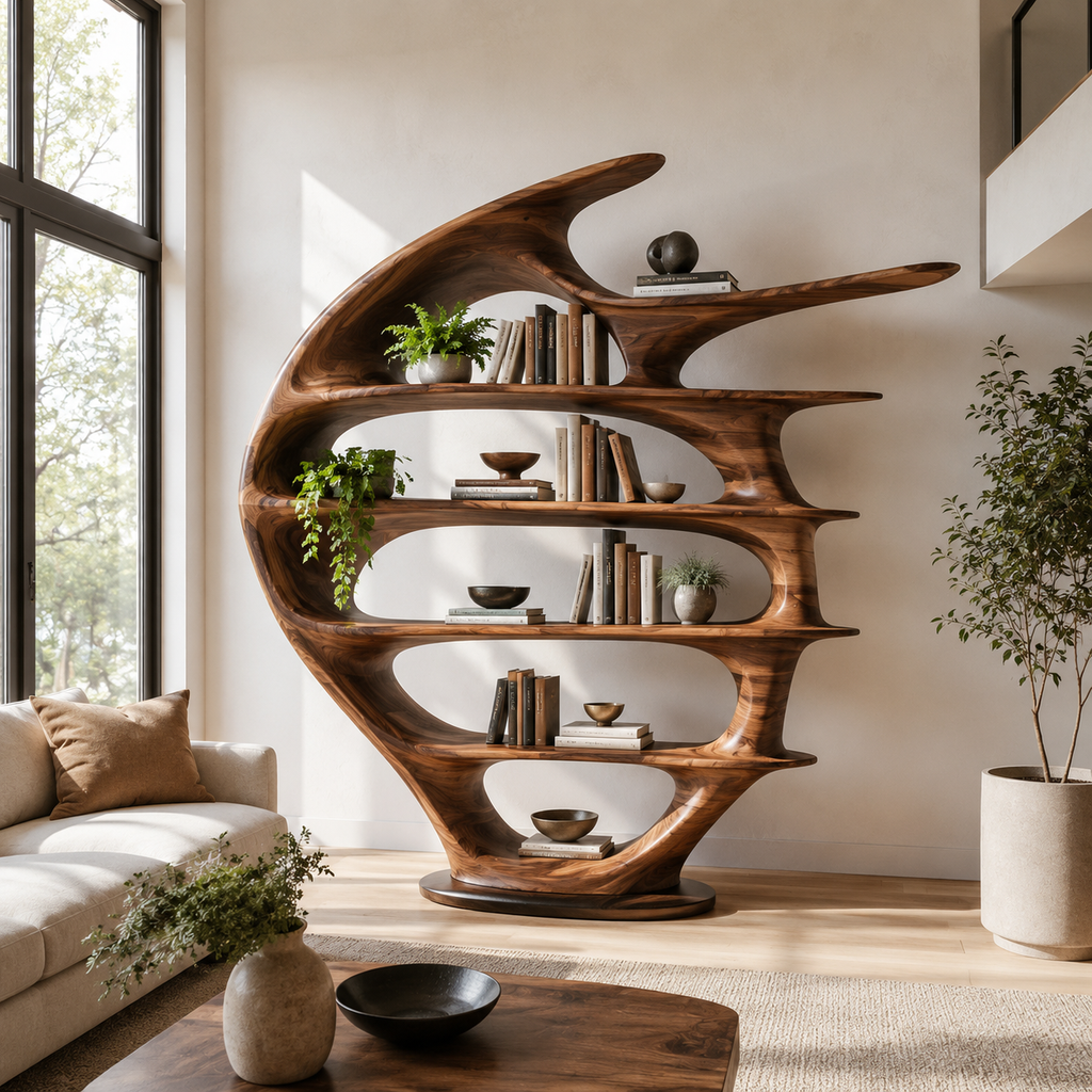 Brielle Sculpted Display Shelf - main view
