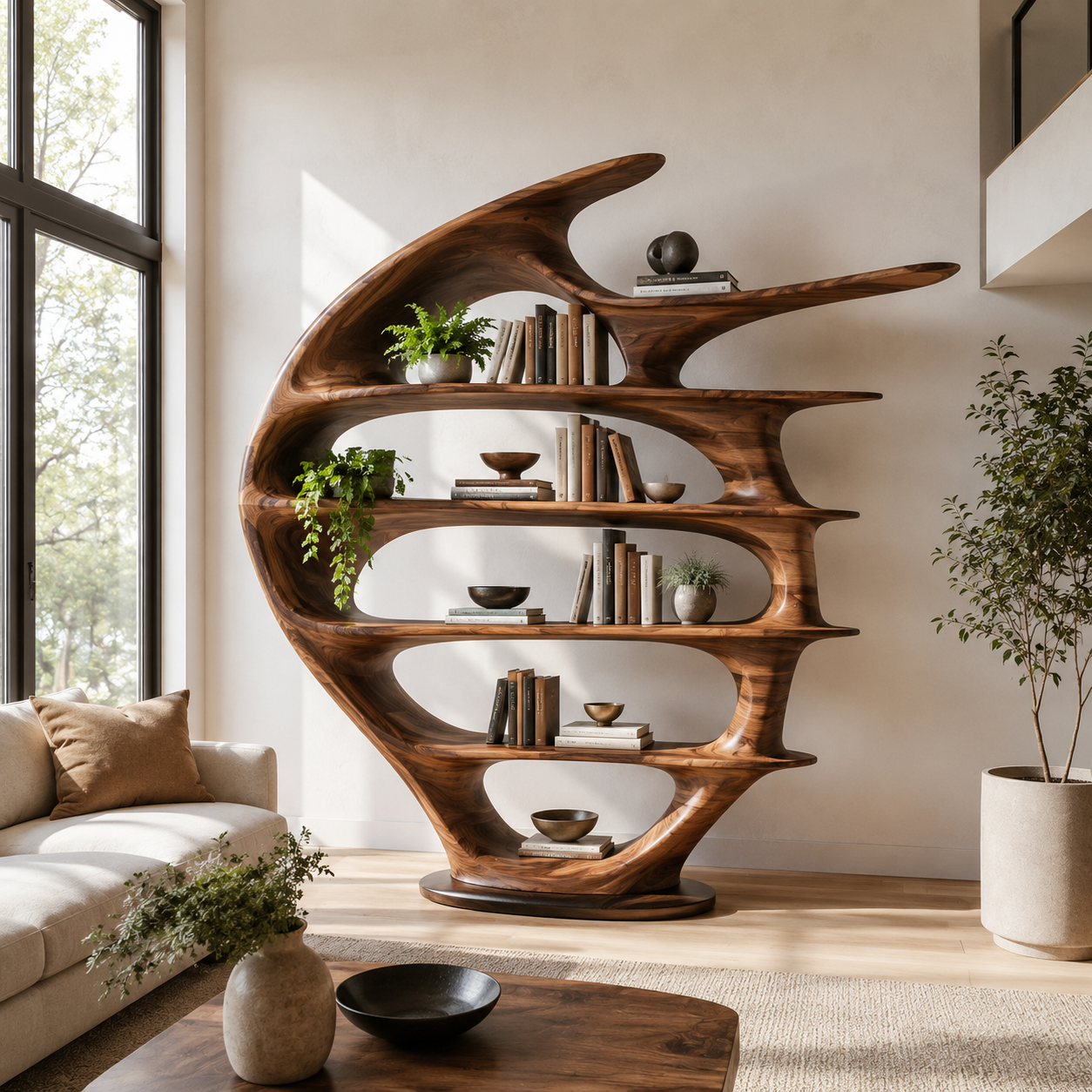 Brielle Sculpted Display Shelf - main view