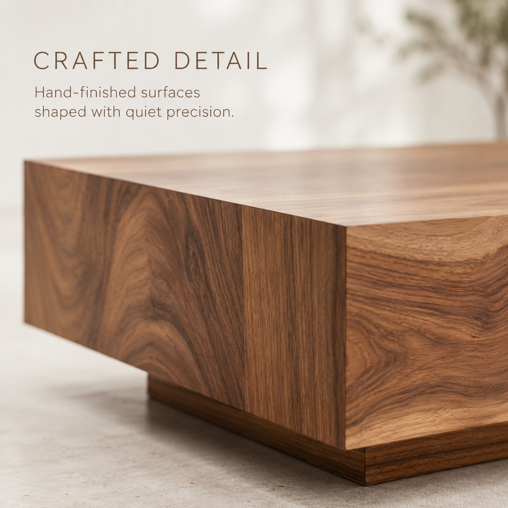 Rhea Sculptural Low Coffee Table - product detail 5