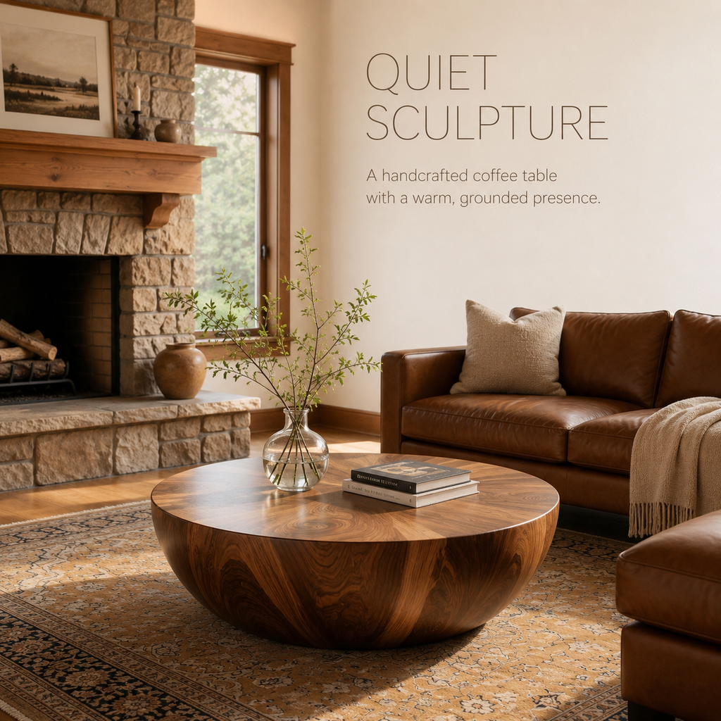Onda Organic Wood Coffee Table - product detail 1