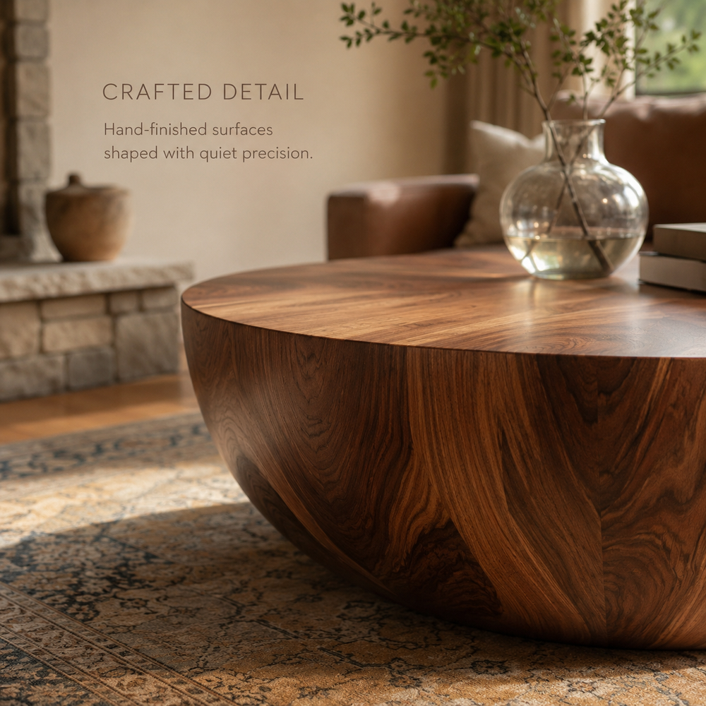 Onda Organic Wood Coffee Table - product detail 5