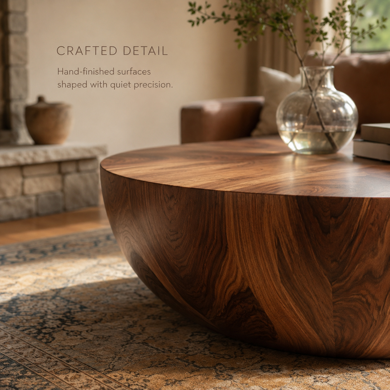 Onda Organic Wood Coffee Table - product detail 5