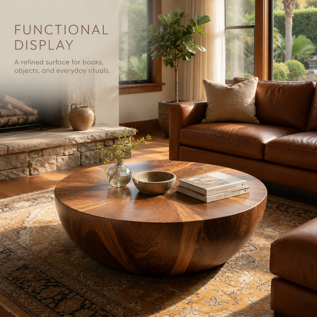 Onda Organic Wood Coffee Table - product detail 6