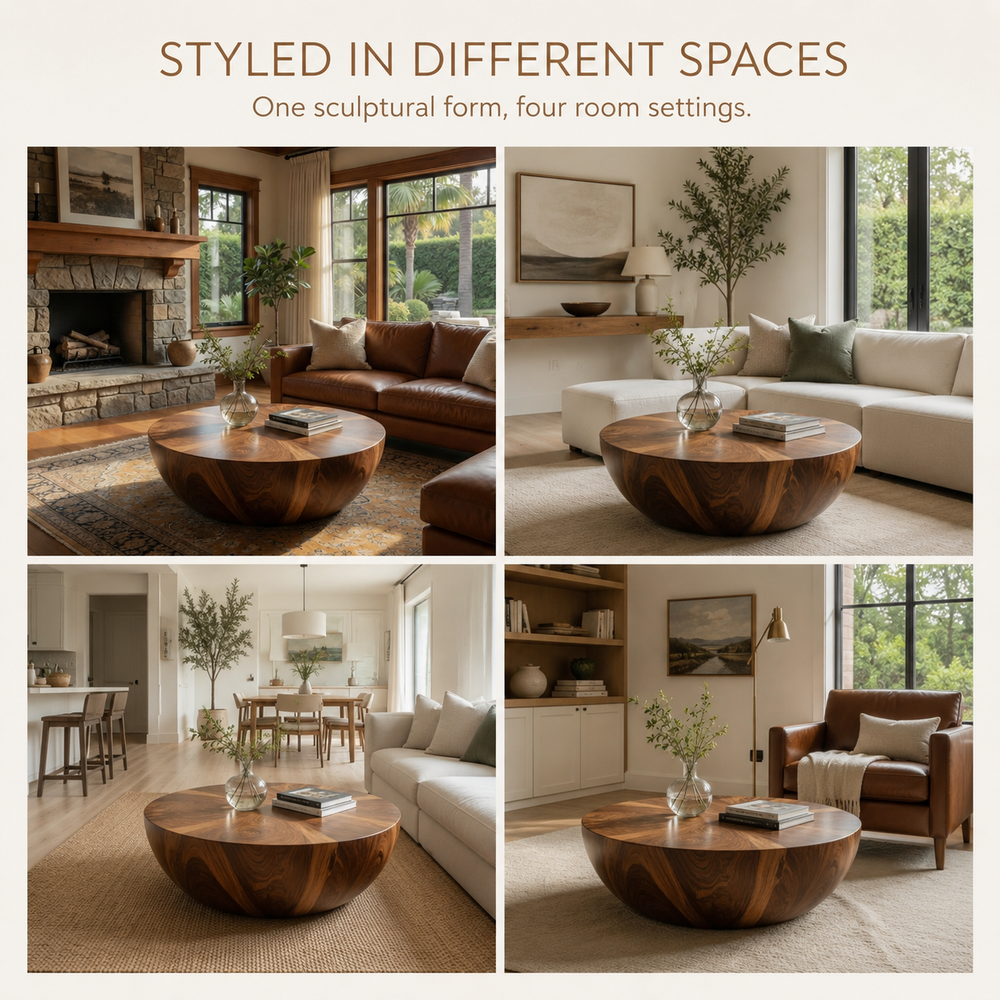 Onda Organic Wood Coffee Table - product detail 9