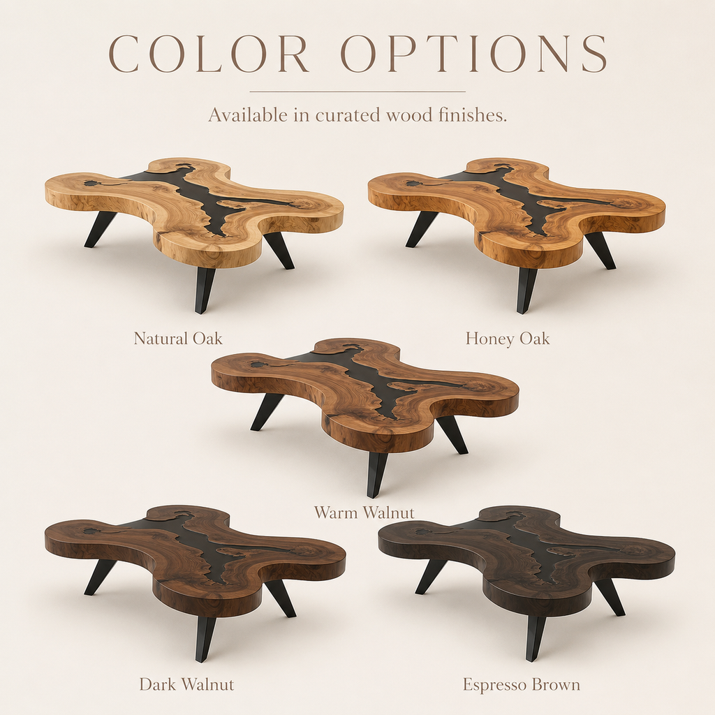 Avalon Hollow Form Coffee Table - Color Options