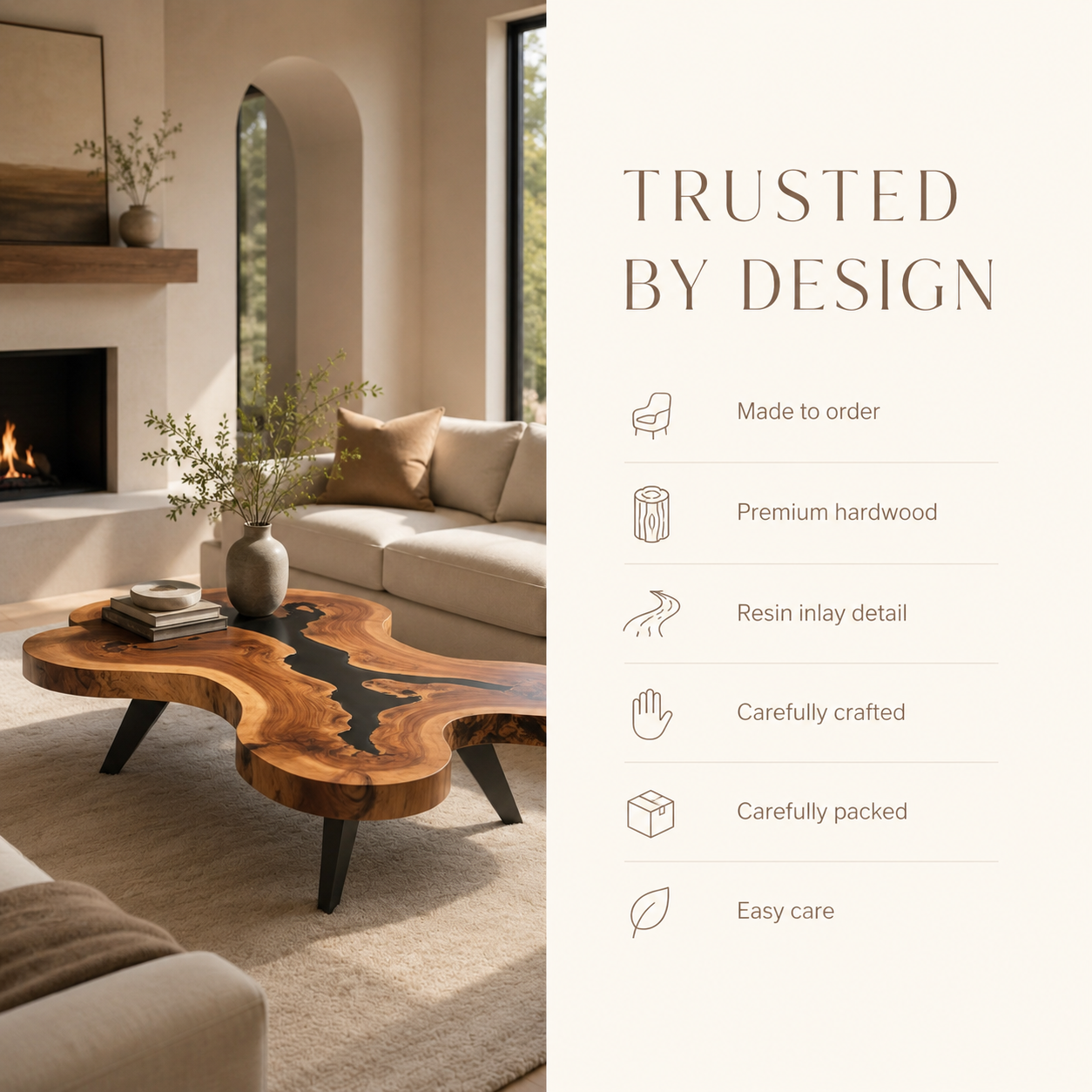 Avalon Hollow Form Coffee Table - product detail 8