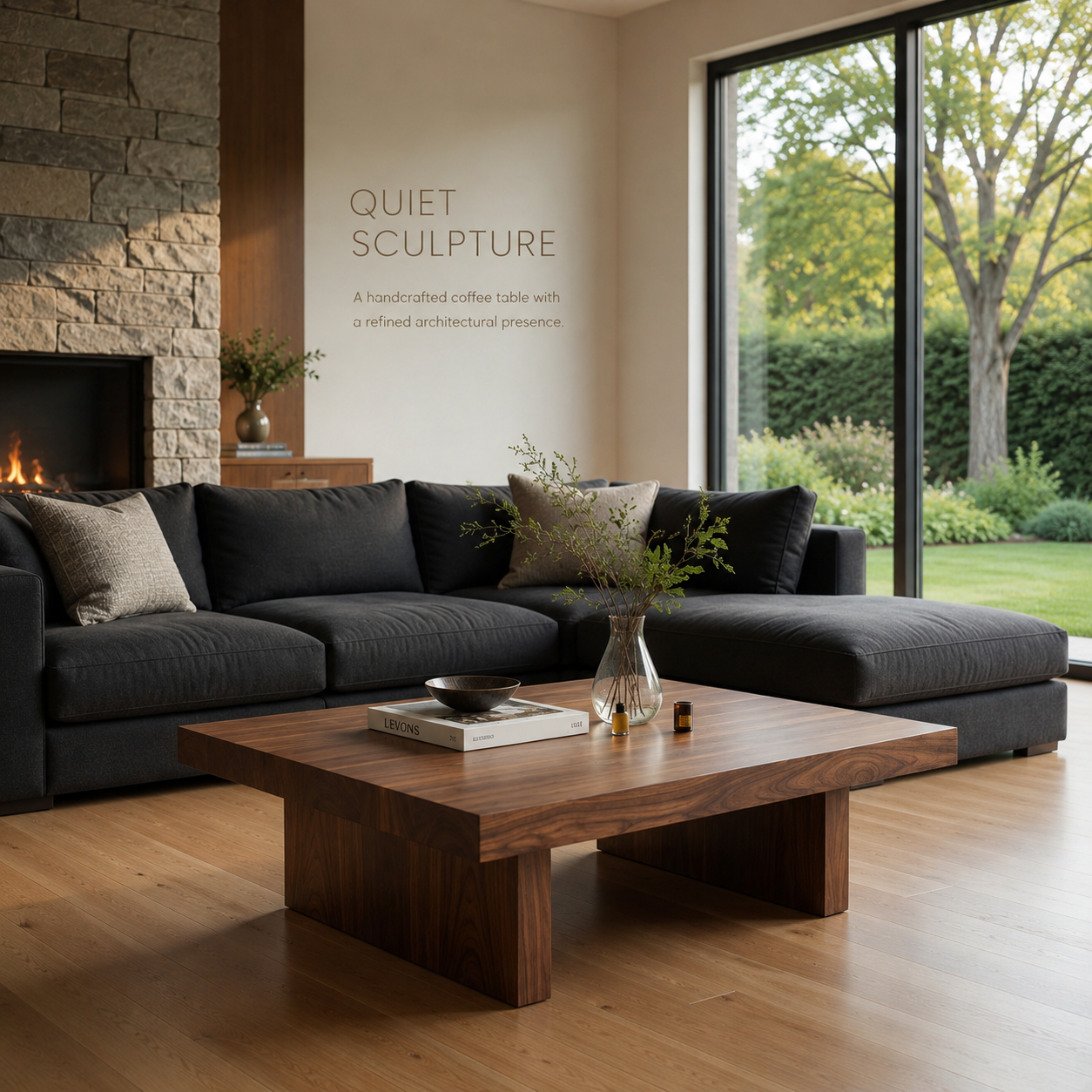 Koa Organic Modern Coffee Table - product detail 1