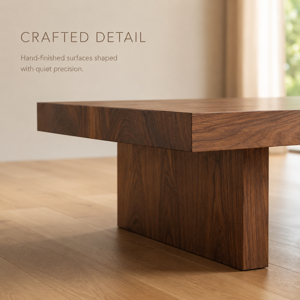 Koa Organic Modern Coffee Table - product detail 5