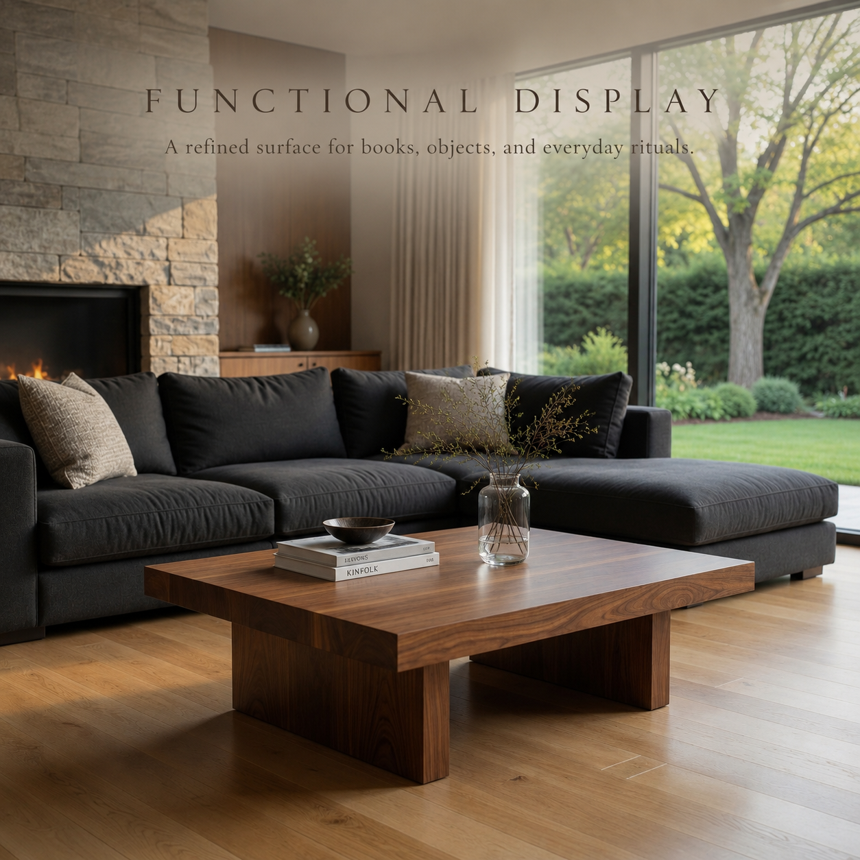 Koa Organic Modern Coffee Table - product detail 6
