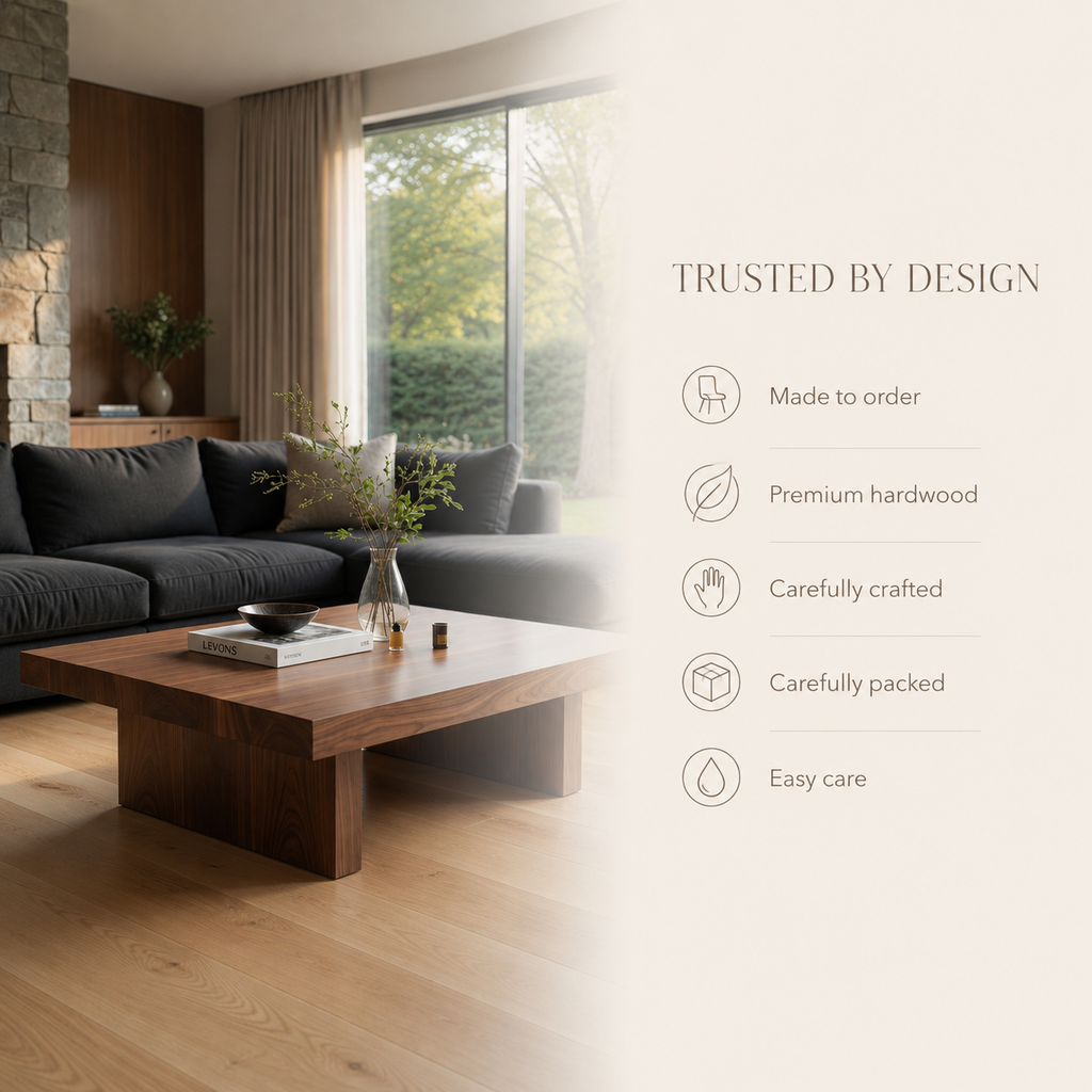 Koa Organic Modern Coffee Table - product detail 8
