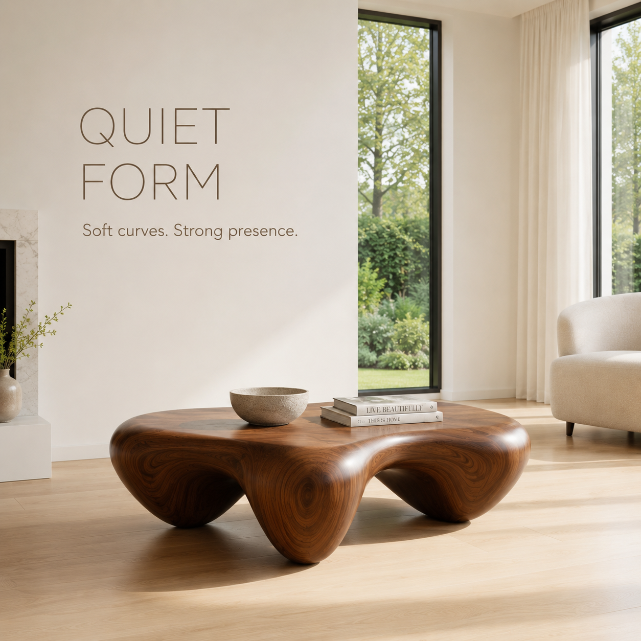 Amara Soft Edge Coffee Table - product detail 2