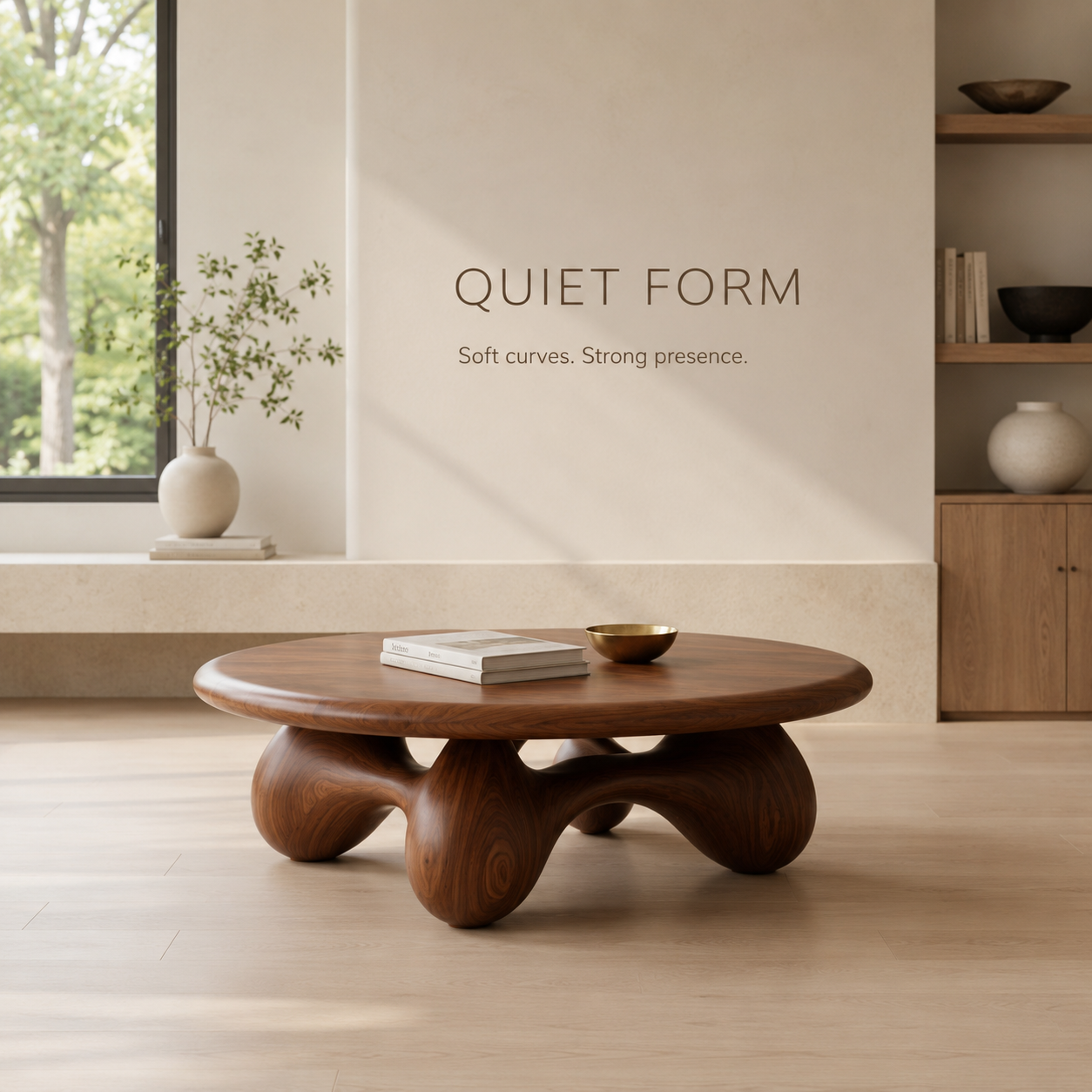 Lyra Oval Wood Coffee Table - product detail 3