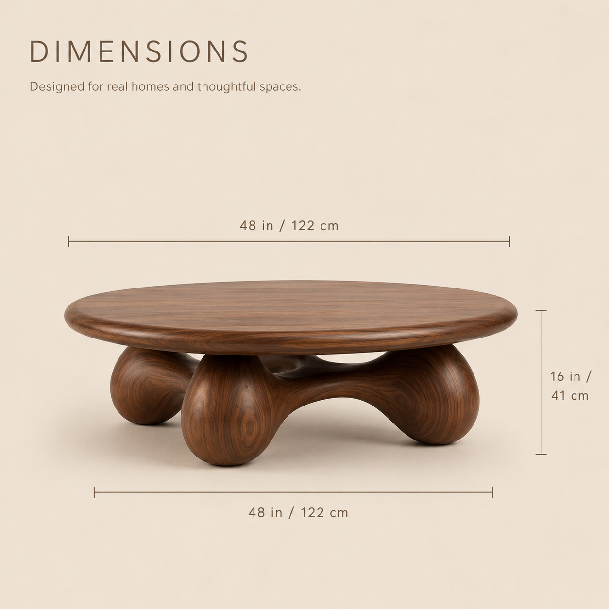 Lyra Oval Wood Coffee Table - product detail 8