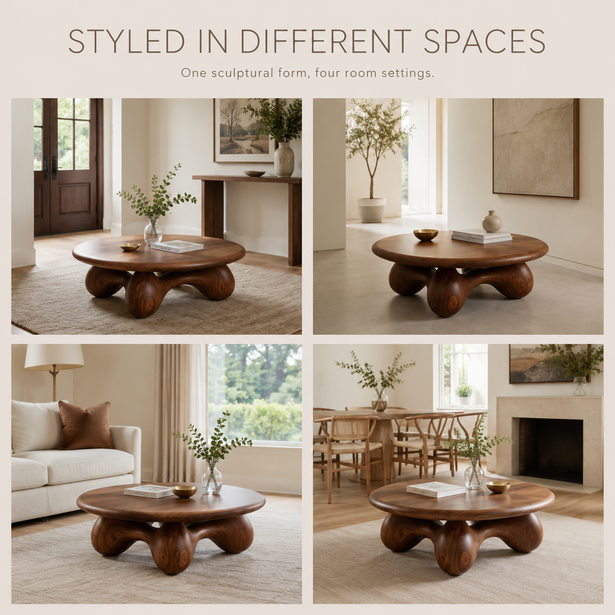 Lyra Oval Wood Coffee Table - product detail 10
